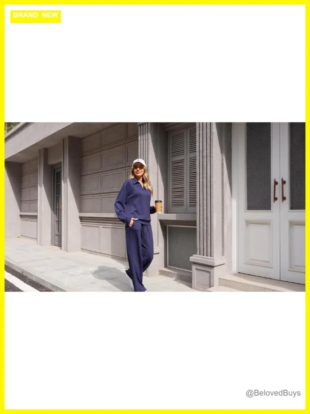 2 Piece Lounge Set Matching Sweatshirt Sweatpants Tracksuit Travel Outfit